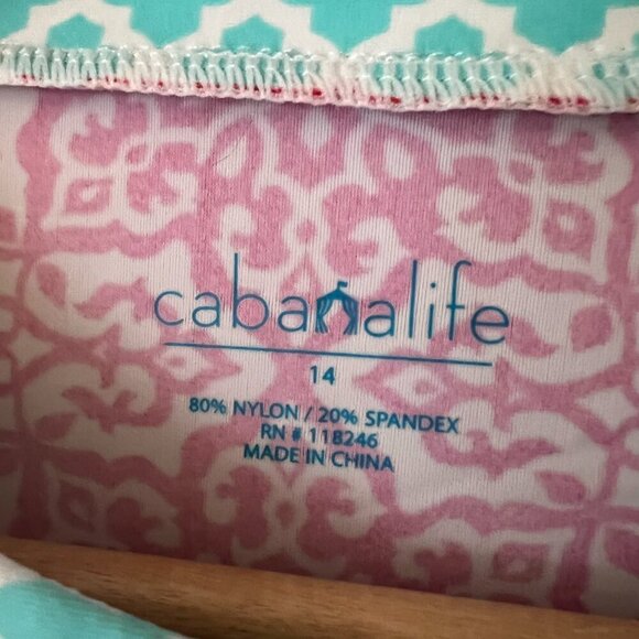 Cabana Life Girl's UPF Swim Cover Up Dress Size 14 - Picture 4 of 8